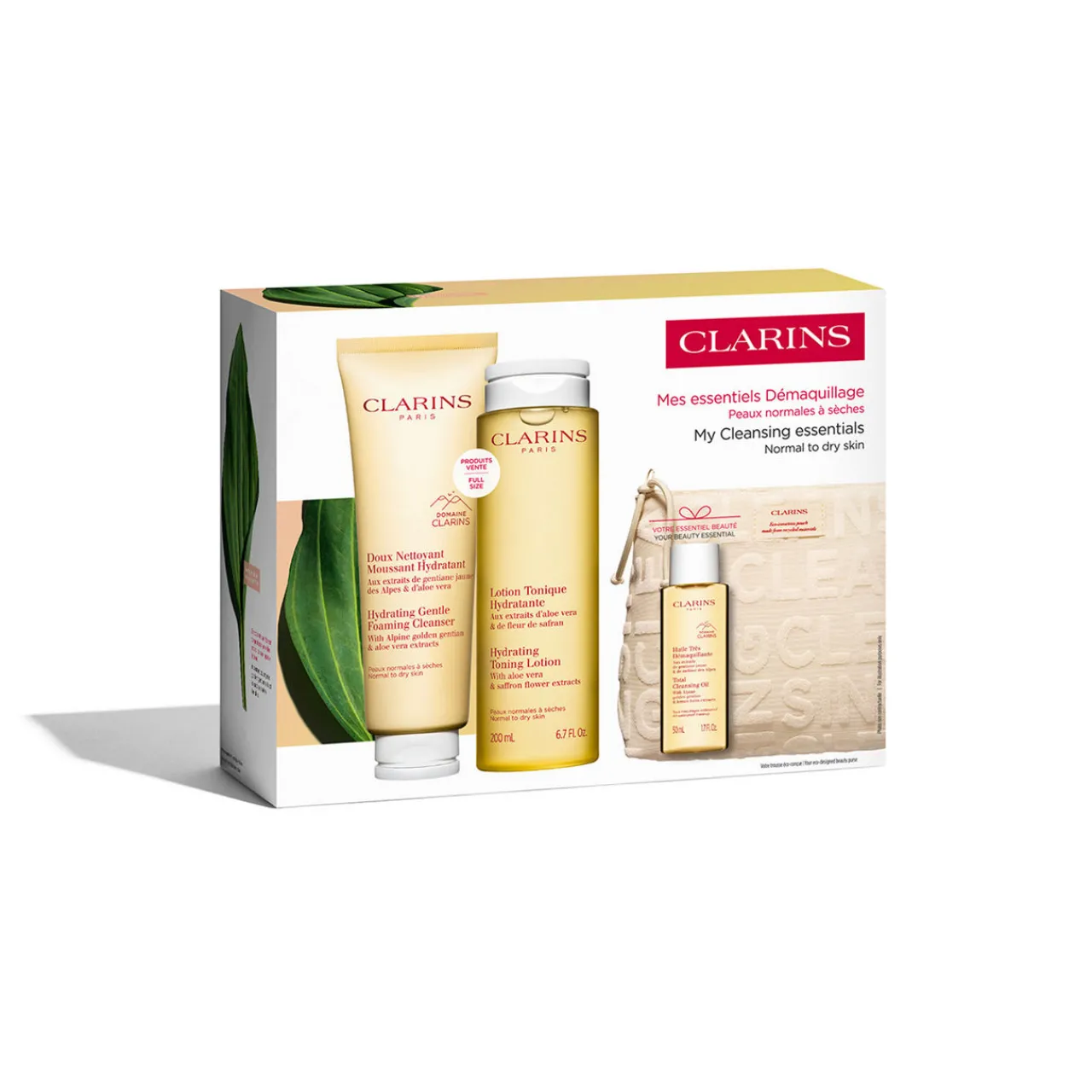 New CLARINS Cleansing Value Pack Normal to Dry Skin
