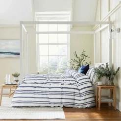 Clearance HELENA SPRINGFIELD Clipped Duvet Set Navy