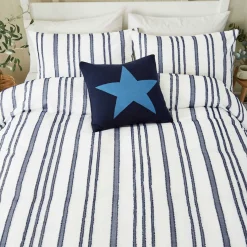 Clearance HELENA SPRINGFIELD Clipped Duvet Set Navy