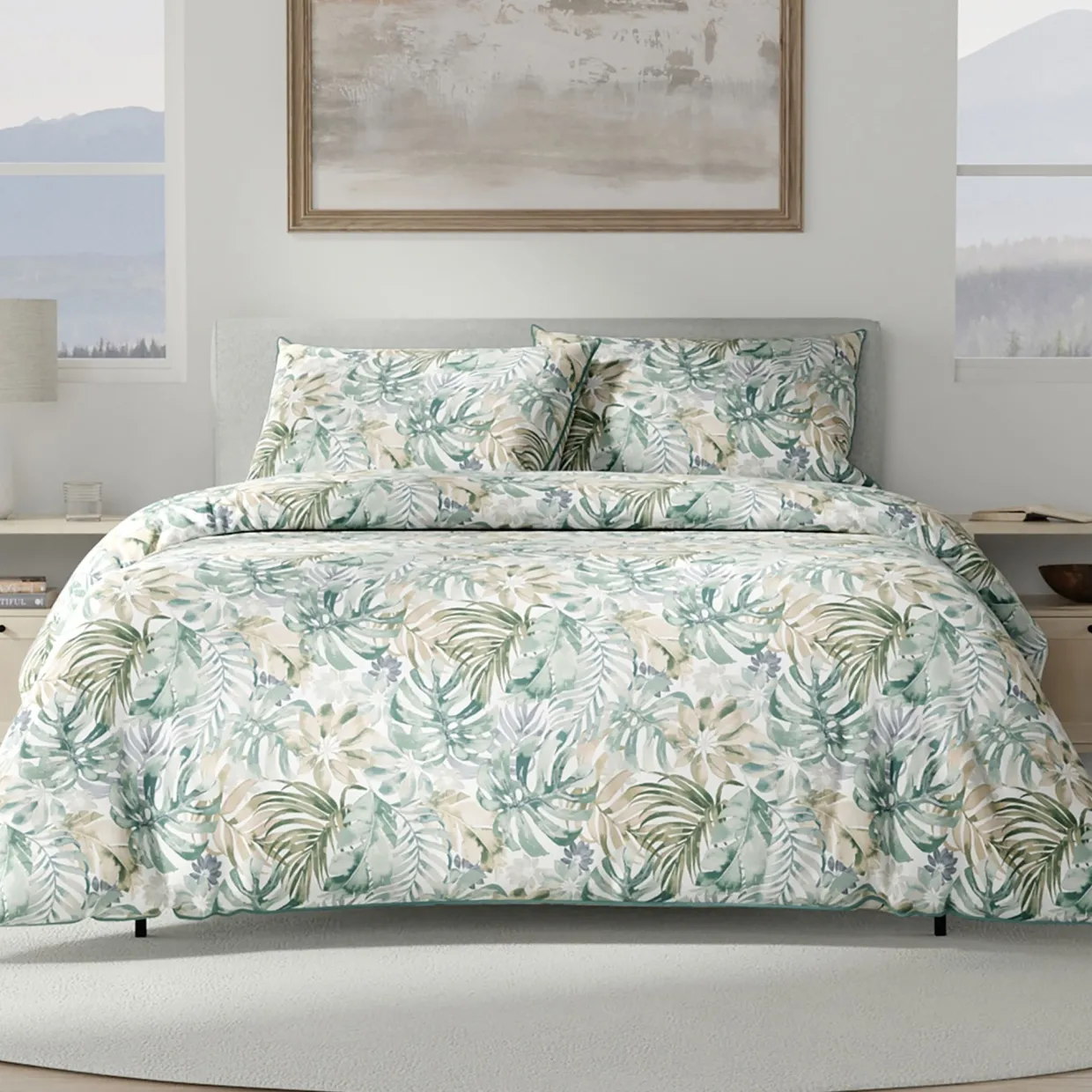 Club Tropicana Duvet Set Green