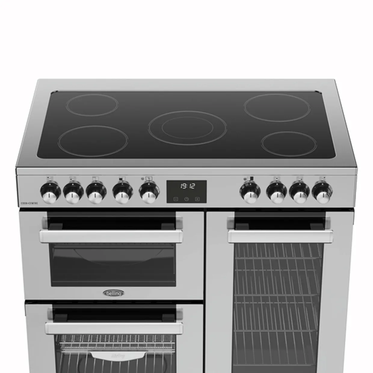90cm Cookcentre Electric Cooker Stainless