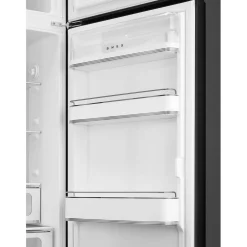 60cm 50s Style Right Hand Hinge Fridge Freezer Black