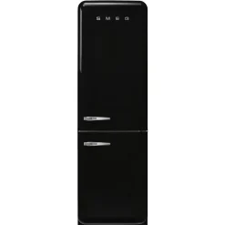 Best SMEG 60cm 50s Style Right Hand Hinge Fridge Freezer Black