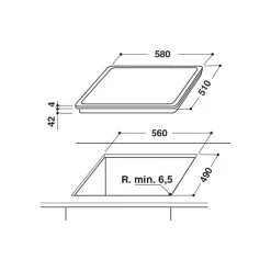 58cm Touch Control Ceramic Hob