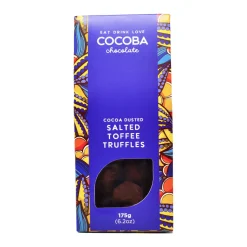 Cocoa Dusted Salted Toffee Truffles 175g