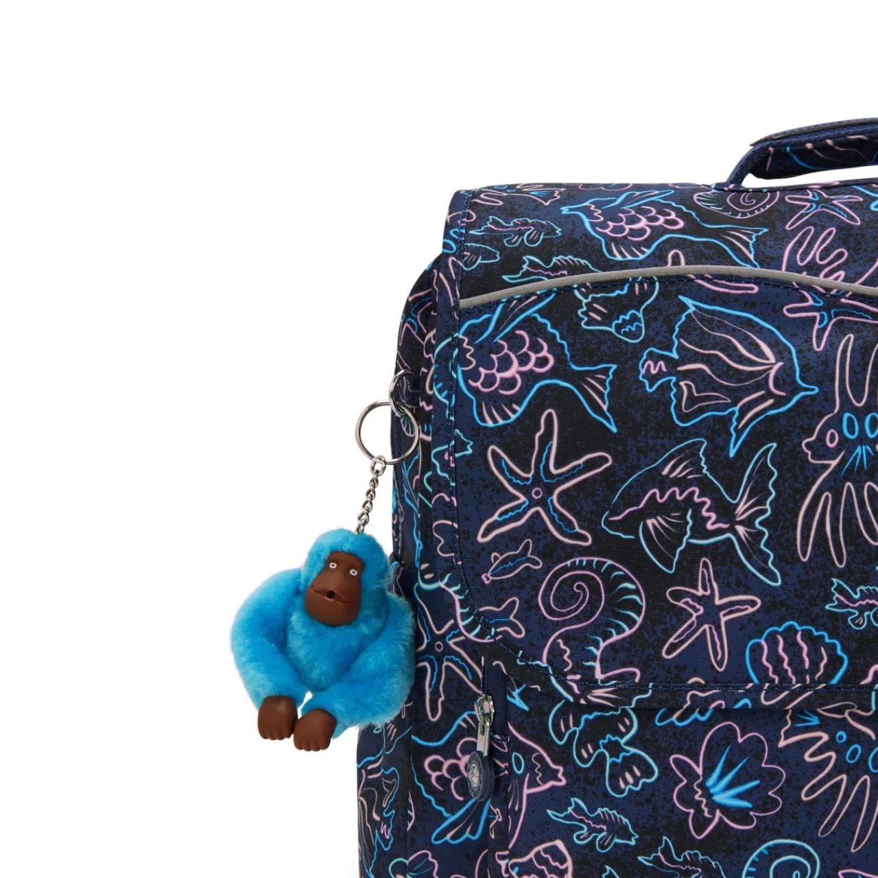 New KIPLING Codie Disco Fish Large Backpack