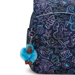 Clearance KIPLING Codie Disco Fish Medium Backpack