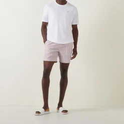 Outlet FARAH Colbert Striped Seersucker Swim Shorts