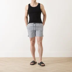 Colbert Striped Seersucker Swim Shorts