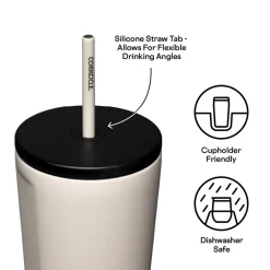 Online CORKCICLE Cold Cup with Straw 710ml