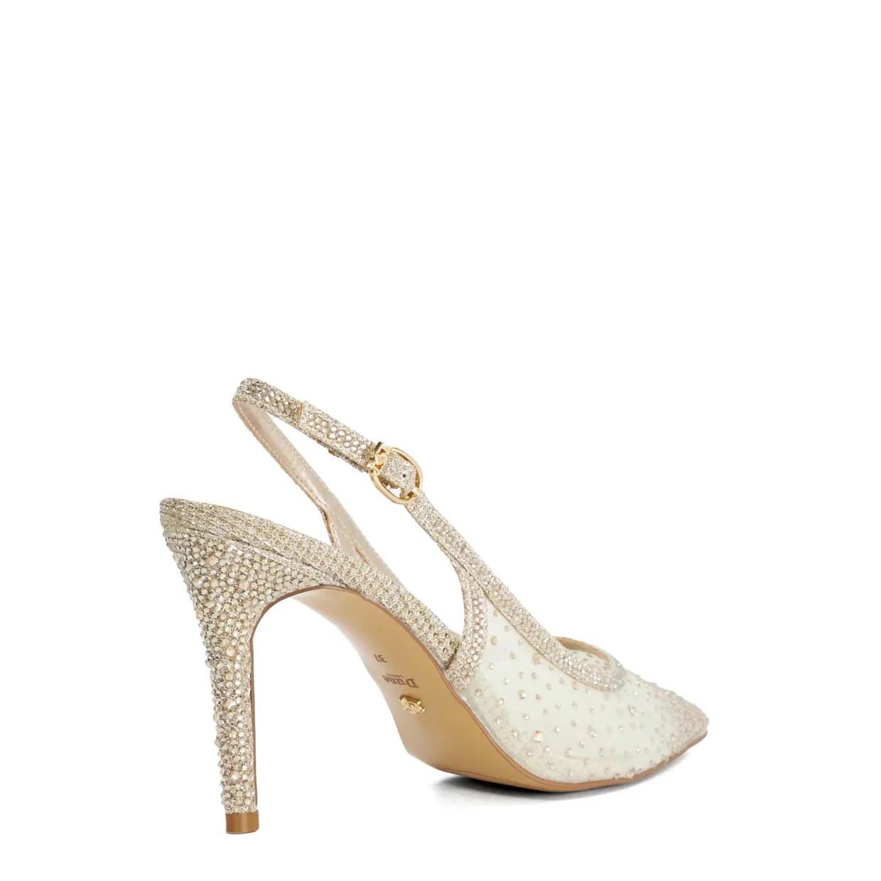Compassionate Embellished Slingback Courts