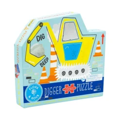 Discount FLOSS & ROCK Construction Digger 20 Piece Jigsaw Puzzle