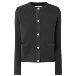 Contrast Knit Cardigan