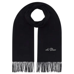 Contrast Logo Fringed Scarf