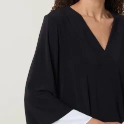 Contrast Trim Blouse