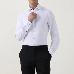 Discount ETERNA Contrast Trim Single Cuff Shirt