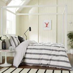 Coopers Duvet Set Grey/Linen