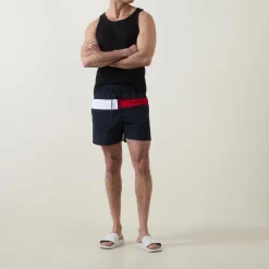 Core Flag Drawstring Swim Shorts