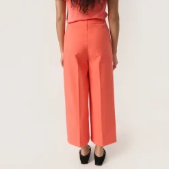 Fashion SOAKED IN LUXURY Corinne High-Rise Cropped Wide Leg Trousers