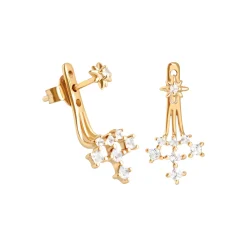 Online ASTRID & MIYU Cosmic Crystal Ear Jacket Stud Earrings