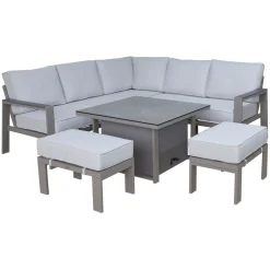 Discount CASEYS FURNITURE Costa Mini Modular Garden Set & Cover Grey