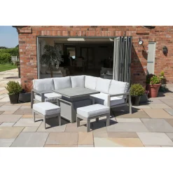 Discount CASEYS FURNITURE Costa Mini Modular Garden Set & Cover Grey