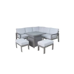 Discount CASEYS FURNITURE Costa Mini Modular Garden Set & Cover Grey