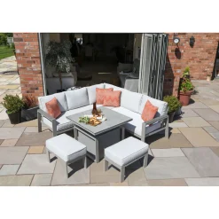 Discount CASEYS FURNITURE Costa Mini Modular Garden Set & Cover Grey