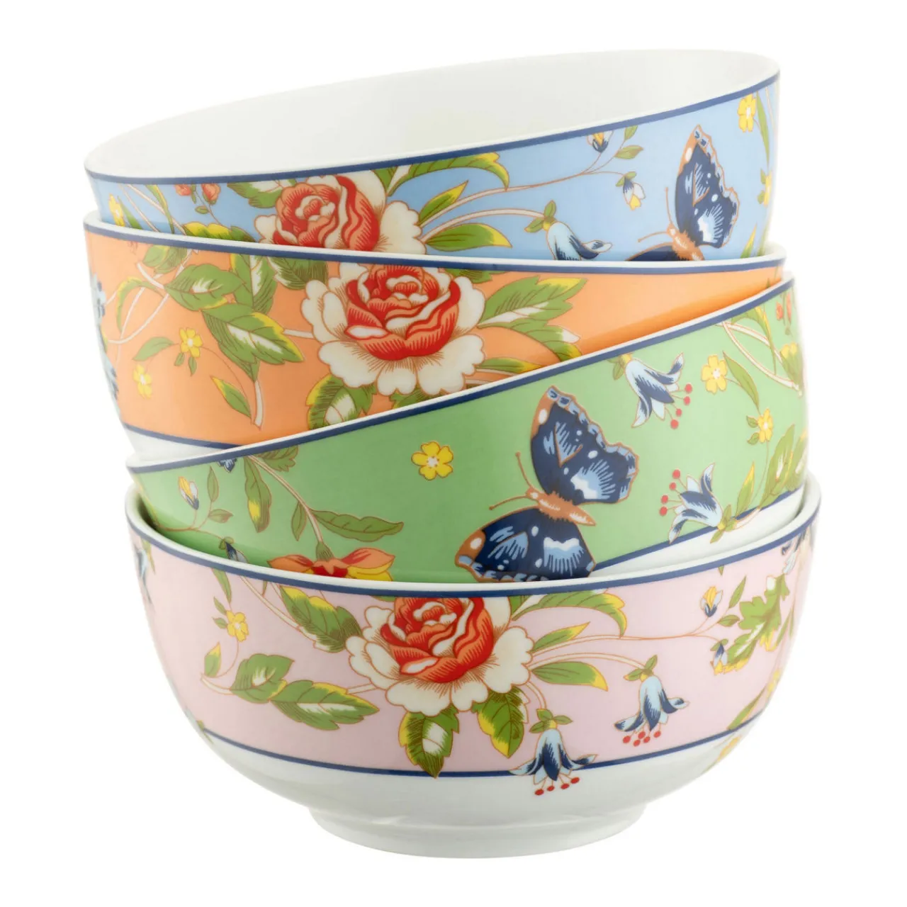 Fashion AYNSLEY Cottage Garden - Cereal Bowls X 4