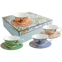Clearance AYNSLEY Cottage Garden Teacups & Saucers