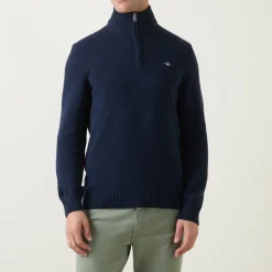 Outlet GANT Cotton Casual Half-Zip Sweater