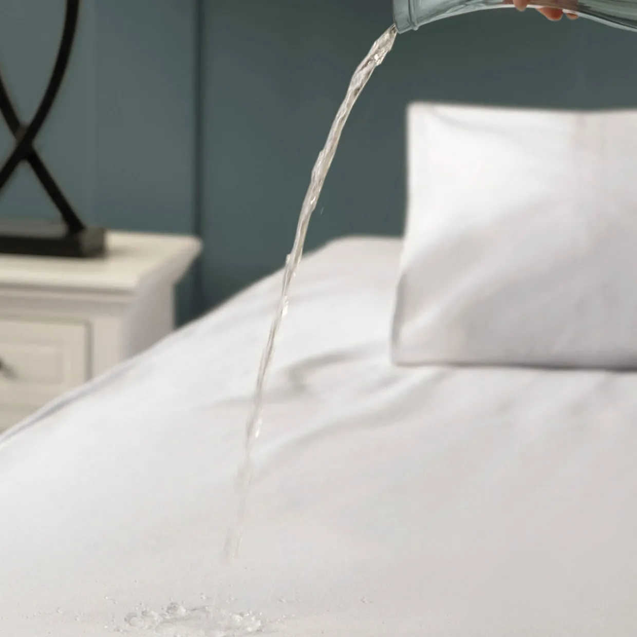 Cotton Jersey Mattress Protector White