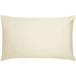 Cotton Sateen Standard Pillowcase Pair Chalk