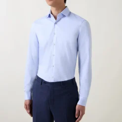 Cotton Twill Single-Cuff Shirt
