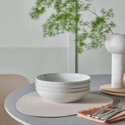 Cotton White Set Of 4 Pasta Bowls