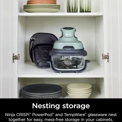 Best NINJA CRISPi 4-in-1 Portable Glass Air Fryer Sage