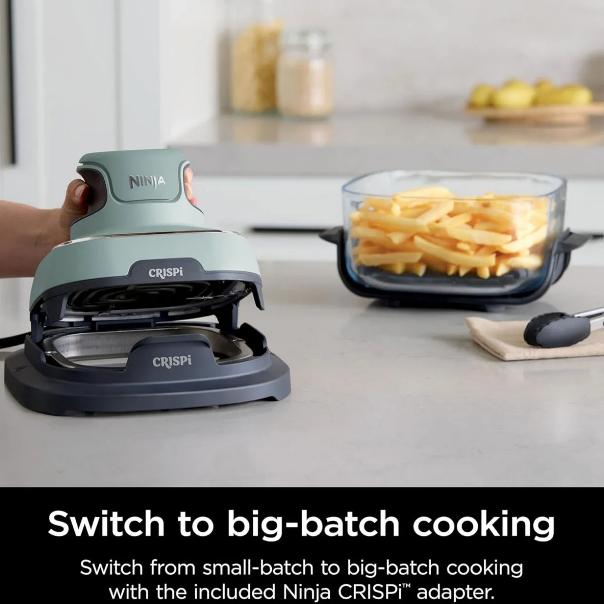 CRISPi 4-in-1 Portable Glass Air Fryer Sage