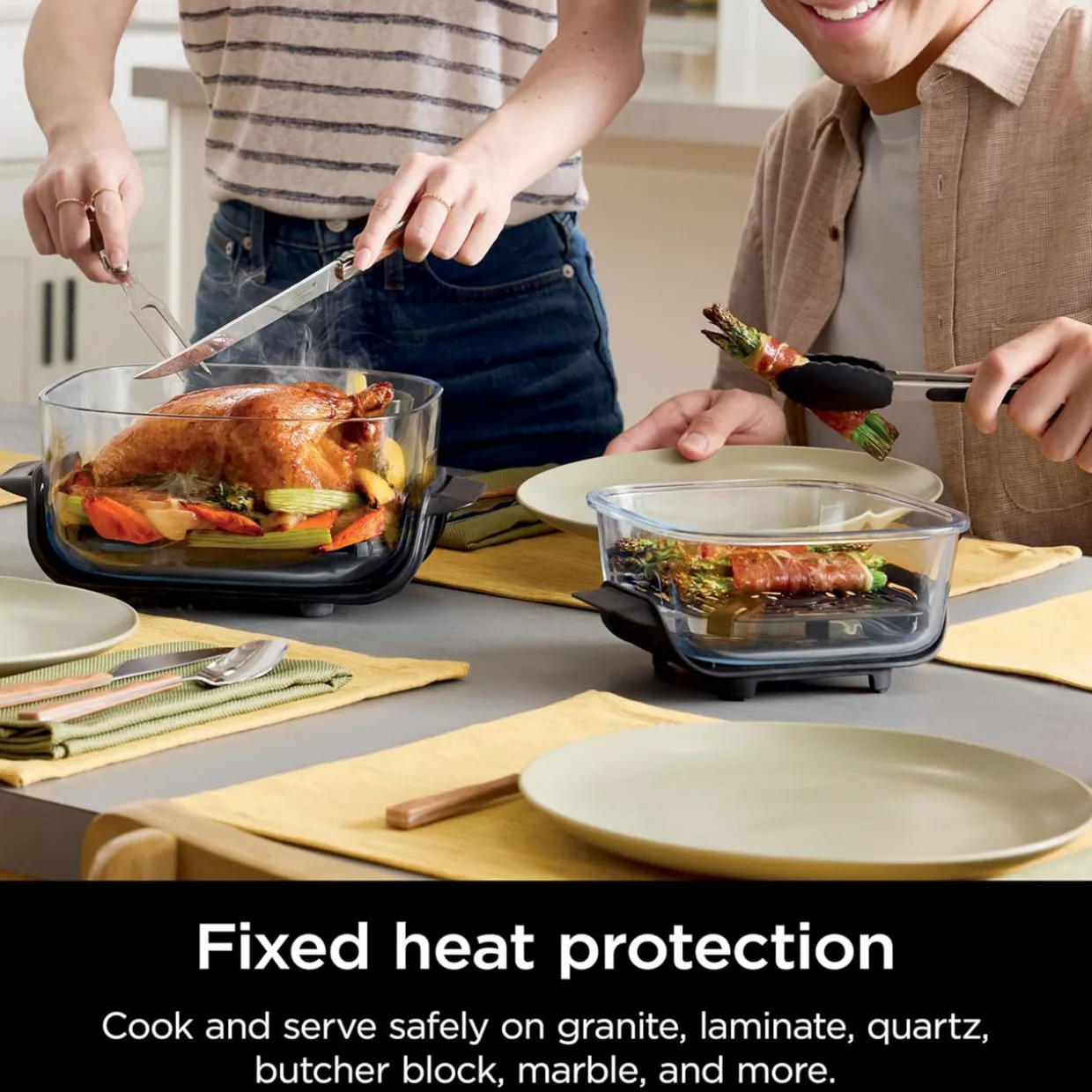 CRISPi 4-in-1 Portable Glass Air Fryer Sage