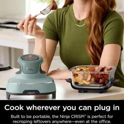 CRISPi 4-in-1 Portable Glass Air Fryer Sage