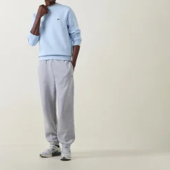 New LACOSTE Croc Logo Brushed Fleece Sweatpants