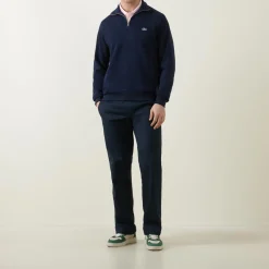 Crocodile Logo Half-Zip Sweatshirt