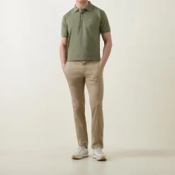 Discount LACOSTE Crocodile Logo Slim Chinos