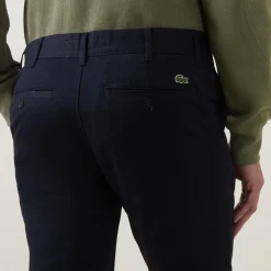 Discount LACOSTE Crocodile Logo Slim Fit Chinos