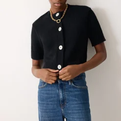 Clearance JIGSAW Cropped Knit Cardigan