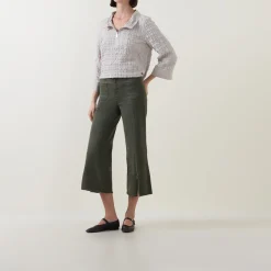 Best JOSEPH RIBKOFF Cropped Wide Leg Jeans