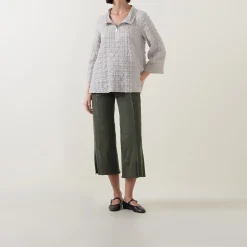 Best JOSEPH RIBKOFF Cropped Wide Leg Jeans