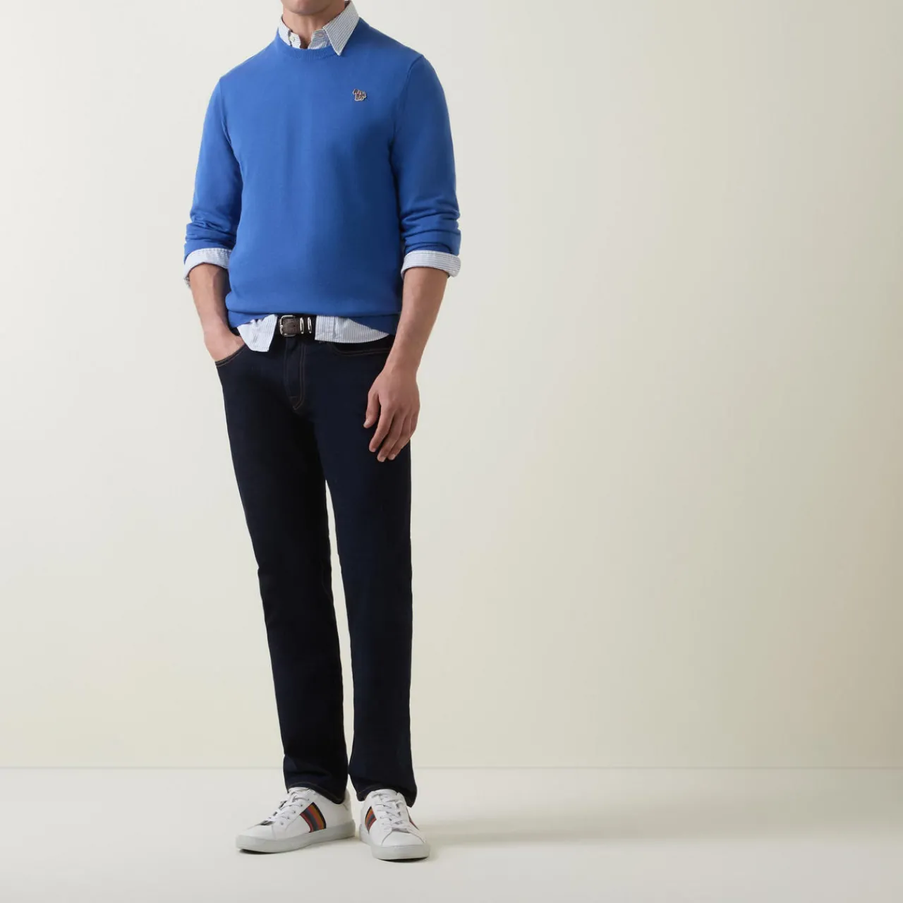 Hot PS PAUL SMITH Crosshatch Stretch Tapered Leg Jeans