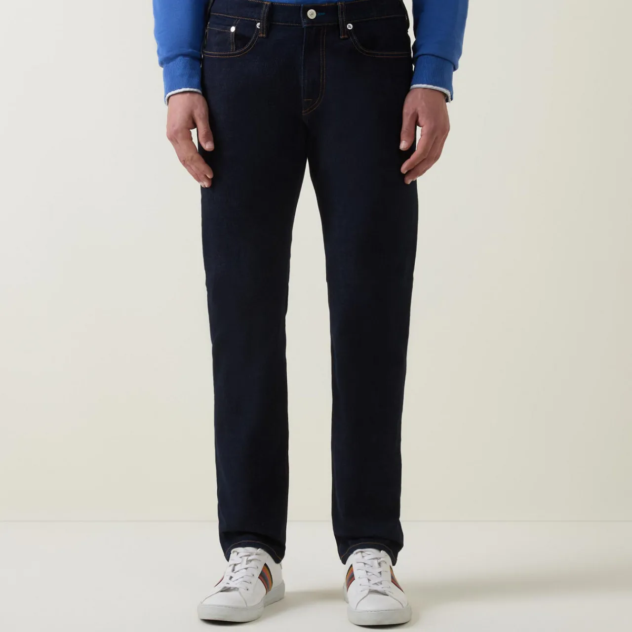 Hot PS PAUL SMITH Crosshatch Stretch Tapered Leg Jeans