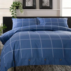 Hot THE LYNDON COMPANY Crossley Heath Duvet Set Blue/White