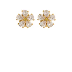 Hot KATE SPADE NEW YORK Crystal Embellished Flower Stud Earrings